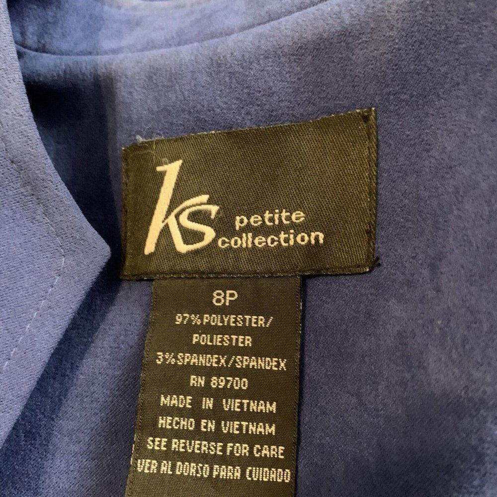Js Collections. Size 8p. Zip Front Suede Cloth Ja… - image 8